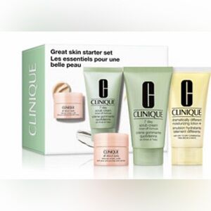 New Clinique Skincare Starter Set - Green, Yellow, Pink